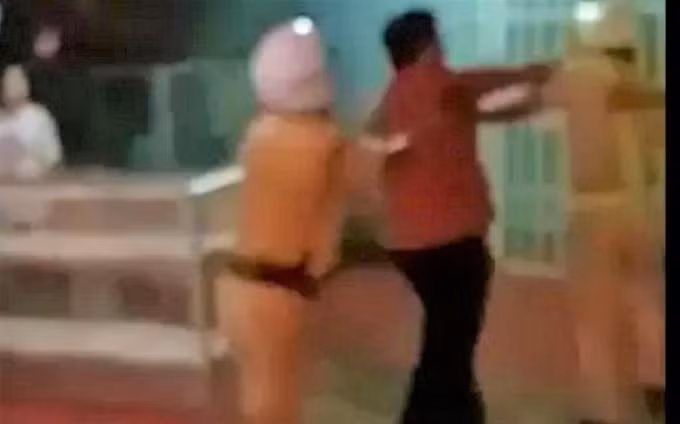 Phó Chỉ huy Quân sự huyện Krông Pắk bị cách chức vì uống rượu, đánh cảnh sát giao thông. (Ảnh cắt từ Clip)