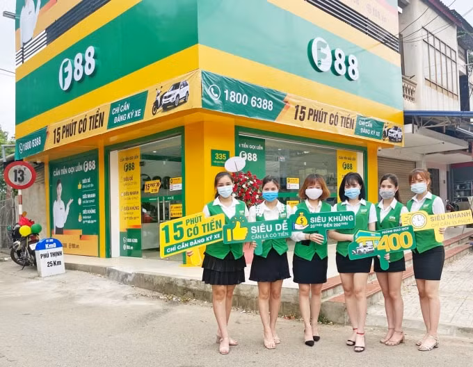 F88 khai trương PGD thứ 400 tại Thái Nguyên. Nguồn: TL