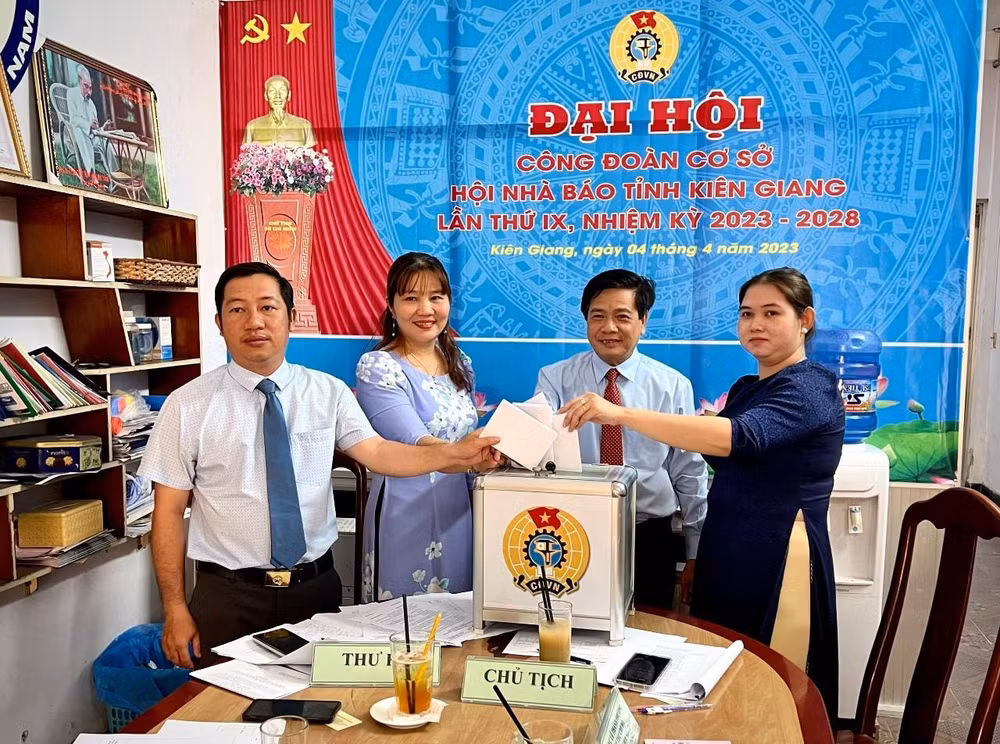hoi nha bao tinh kien giang to chuc dai hoi cong doan co so lan thu ix nhiem ky 2023 2028 hinh 1