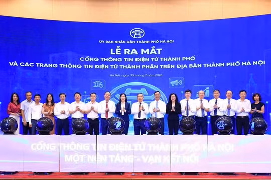 Hà Nội ra mắt nền tảng Cổng Thông tin điện tử Thành phố và các trang thông tin thành phần