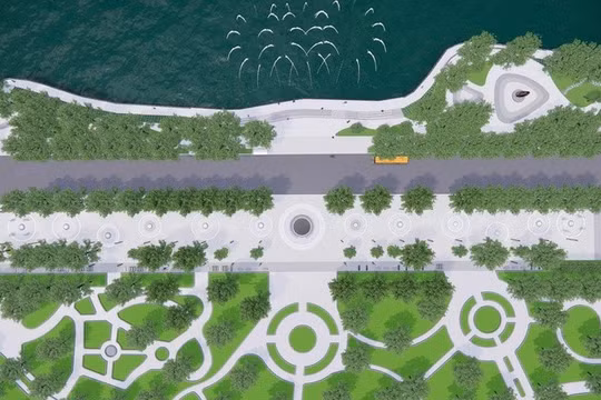 Hà Nội: Xây đài phun nước, quảng trường đi bộ trên phố Trần Nhân Tông
