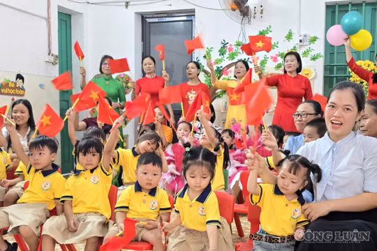 Diện mạo mới của trường mầm non gần 1.000 học sinh trong ngày khai giảng 