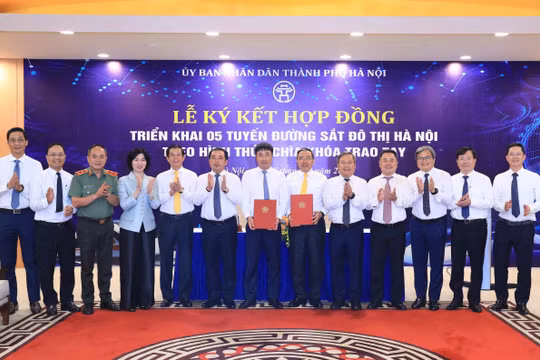 Hà Nội ký hợp đồng 'chìa khóa trao tay' làm 5 tuyến metro, vận hành trước năm 2031