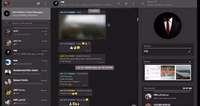 Chế độ tối chưa có trên WhatsApp cho Web, nhưng có thể truy cập bằng thủ công.