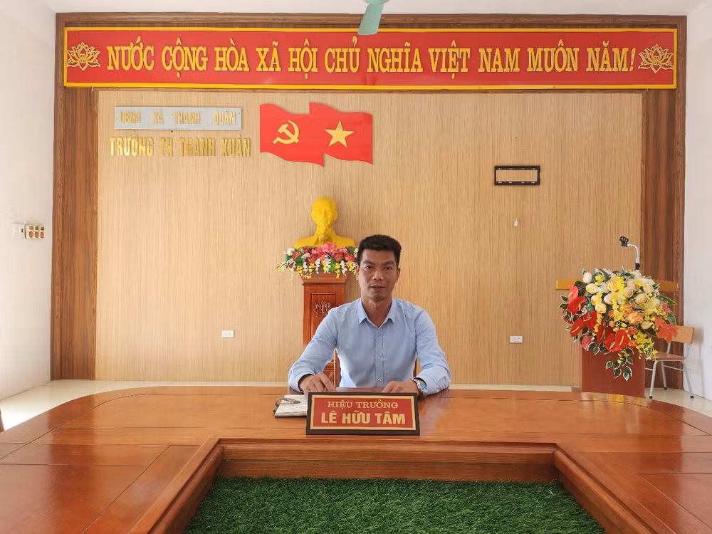 Thầy Lê Hữu Tâm - Hiệu trưởng Trường Tiểu học Thanh Xuân