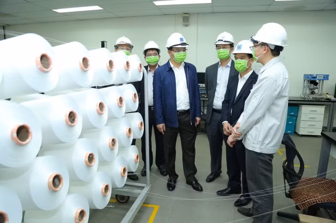Tổng giám đốc Lê Mạnh Hùng kiểm tra tình hình sản xuất kinh doanh tại VNPOLY