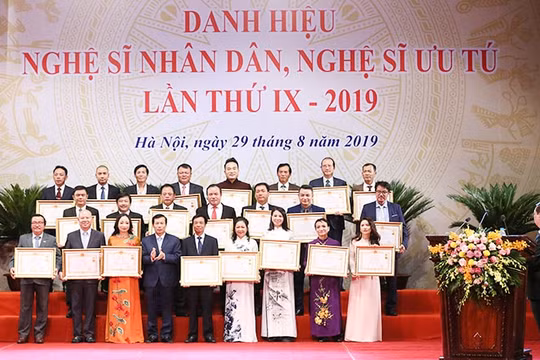 Lập Hội đồng cấp Nhà nước xét tặng danh hiệu “Nghệ sĩ nhân dân”, “Nghệ sĩ ưu tú” lần thứ 10