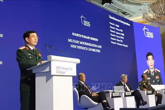 Đại tướng Phan Văn Giang phát biểu tại Đối thoại Shangri-La 2022