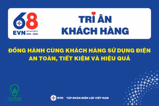 EVN triển khai thực hiện "Tháng tri ân khách hàng năm 2022"