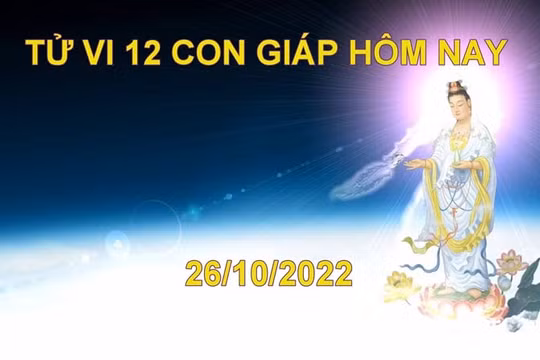 Tử vi hôm nay 26/10/2022, thứ 4 ngày 2/10 âm lịch của 12 con giáp
