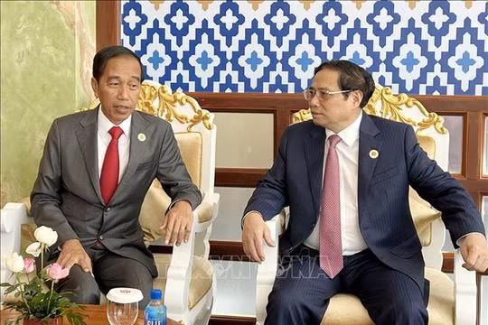Thủ tướng Chính phủ Phạm Minh Chính hội đàm với Tổng thống Indonesia Joko Widodo
