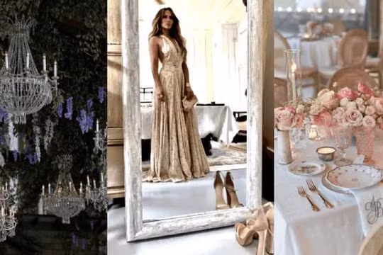 Jennifer Lopez tiết lộ trang phục dạ tiệc bằng vàng trong đám cưới với Ben Affleck