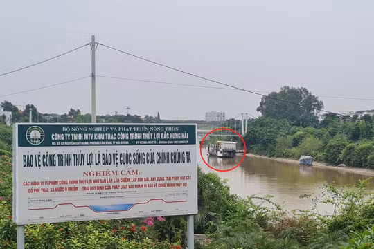 Ngang nhiên lấn chiếm, xâm phạm hành lang bảo vệ công trình thủy lợi Bắc Hưng Hải