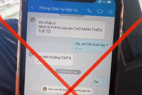 TP. HCM: Công an cảnh báo hình thức lừa đảo phụ huynh qua tin nhắn