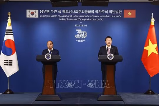 "Đối tác chiến lược toàn diện" sẽ mở ra những cơ hội to lớn trong quan hệ hợp tác Việt Nam - Hàn Quốc