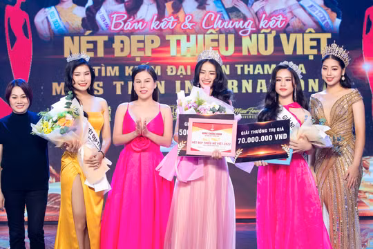 Bùi Vũ Xuân Nghi rạng rỡ trong đêm đăng quang Nét đẹp Thiếu nữ Việt 2022