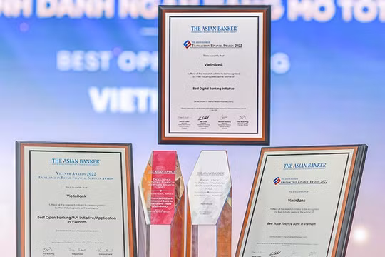 VietinBank “thắng lớn” tại các hạng mục giải thưởng của The Asian Banker