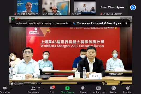 Hủy Kỳ thi Kỹ năng nghề thế giới lần thứ 46 năm 2022 tại Thượng Hải, Trung Quốc