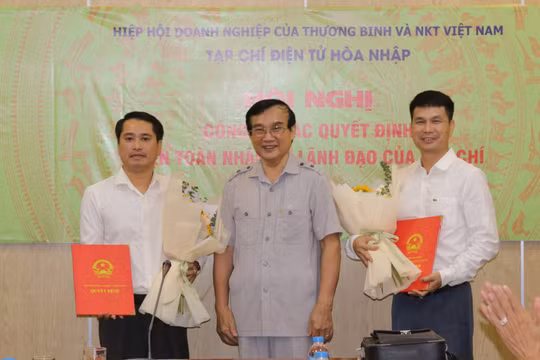Trao quyết định bổ nhiệm 2 Phó Tổng Biên tập Tạp chí điện tử Hòa Nhập