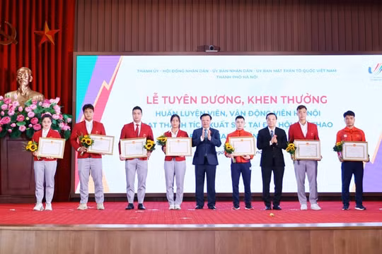 Hà Nội khen thưởng VĐV, HLV của Hà Nội đạt thành tích cao tại SEA Games 31