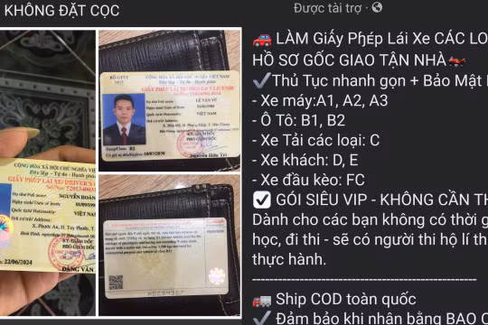 Cảnh giác với tình trạng mua bán giấy phép lái xe giả