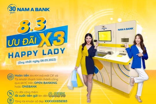 Nam A Bank tri ân khách hàng nhân ngày Quốc tế Phụ nữ 8/3