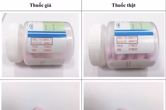 Thông tin về thuốc giảm đau, hạ sốt Ophazidon bị làm giả