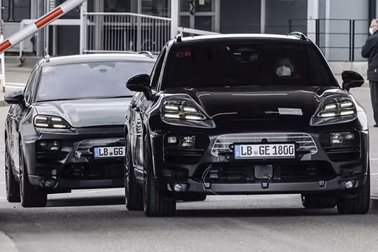 Porsche Macan sử dụng động cơ điện lộ điện trên đường thử