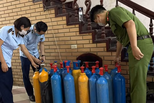 Phát hiện tụ điểm tập kết “khí cười” “khủng” tại Hà Nội