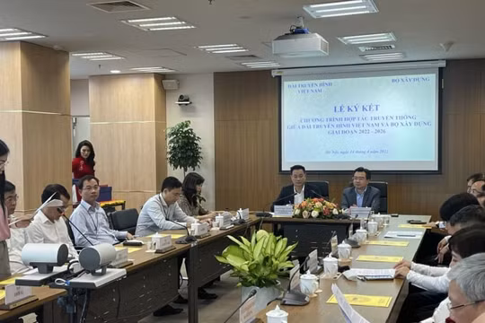 Bộ Xây dựng và Đài truyền hình Việt Nam ký kết chương trình hợp tác truyền thông giai đoạn 2022 - 2026