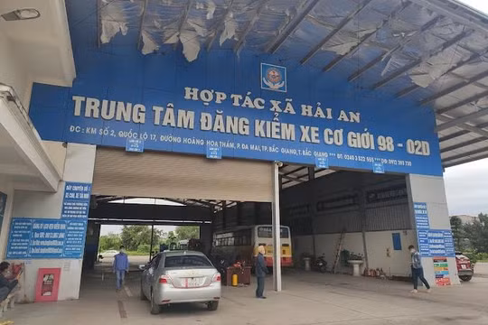 Tạm đình chỉ hoạt động 2 trung tâm đăng kiểm phương tiện tại Bắc Giang