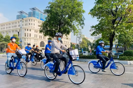 Hà Nội triển khai dịch vụ xe đạp công cộng ở 5 quận nội thành