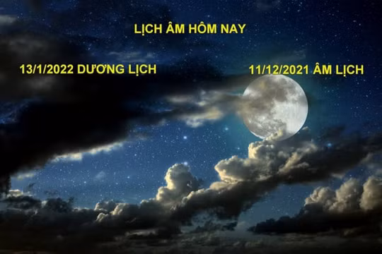 Lịch âm hôm nay: Xem tốt xấu ngày 13/1/2022 tức 11/12/2021 âm lịch