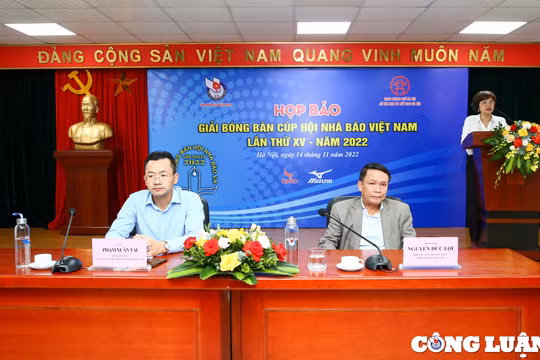 Hơn 200 VĐV tham gia Giải Bóng bàn Cúp Hội Nhà báo Việt Nam lần thứ XV - năm 2022