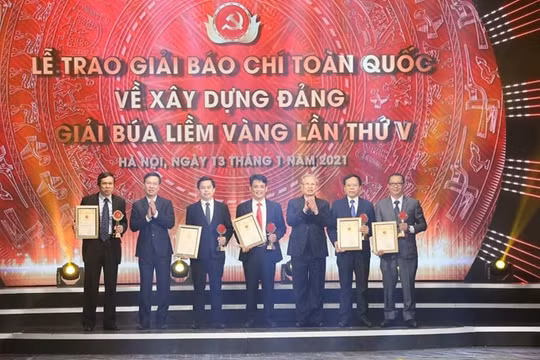 Tối nay sẽ truyền hình trực tiếp Lễ công bố và trao Giải Búa liềm vàng lần thứ VI - năm 2021