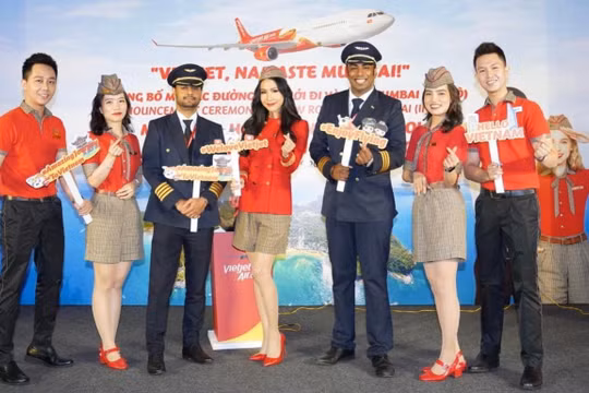 Vietjet mở đường bay TP. Hồ Chí Minh/Hà Nội - Mumbai cùng các đường bay giữa Việt Nam - Ấn Độ