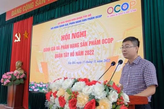 Đánh giá phân hạng 6 sản phẩm OCOP của quận Tây Hồ năm 2022
