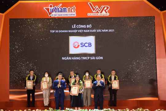 SCB vinh dự vào Top 50 Doanh nghiệp xuất sắc nhất Việt Nam năm 2021