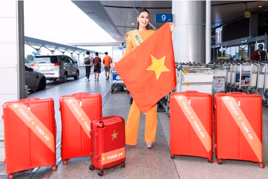 Đoàn Thiên Ân sang Indonesia thi Miss Grand International 2022