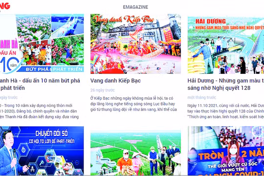 Bước cải tiến mạnh mẽ của báo điện tử địa phương nhìn từ E-magazine