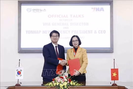 Hội đàm hợp tác giữa Thông tấn xã Việt Nam và Yonhap (Hàn Quốc)