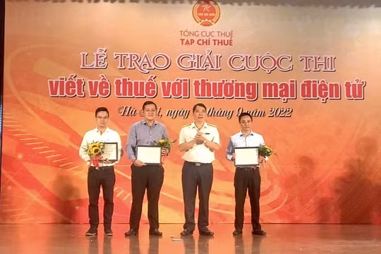 38 tác phẩm đoạt giải Cuộc thi viết về Thuế với thương mại điện tử