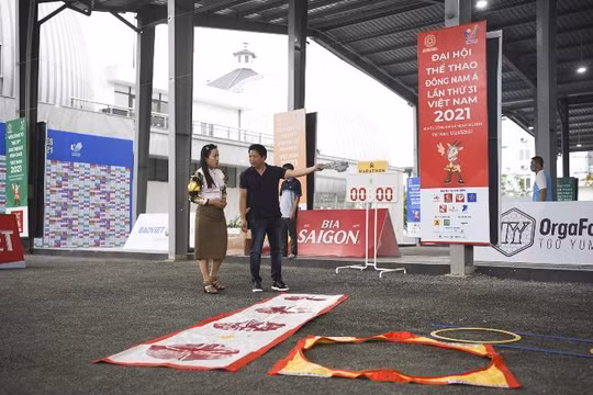 Kiểm tra công tác tổ chức thi đấu môn bi sắt tại SEA Games 31