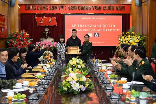 Báo Quân đội nhân dân trao thưởng Cuộc thi “Dự đoán kết quả World Cup 2022”
