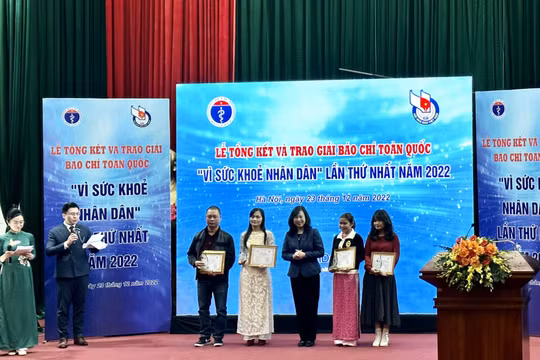 57 tác phẩm đạt Giải báo chí toàn quốc “Vì sức khỏe nhân dân”