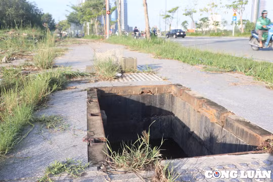 TP. HCM: Loạt nắp hố ga trên đường Tố Hữu ‘không cánh mà bay’, tiềm ẩn nguy cơ tai nạn