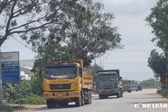 Xe quá tải, quá khổ “tung hoành” từ Khu kinh tế Dung Quất ra quốc lộ 1A