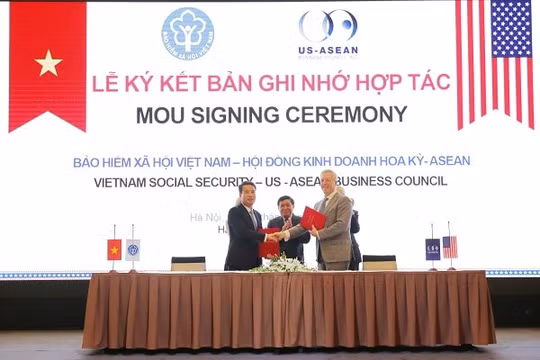 BHXH Việt Nam và Hội đồng Kinh doanh Hoa Kỳ - ASEAN ký kết hợp tác trong lĩnh vực thực hiện chính sách BHYT 
