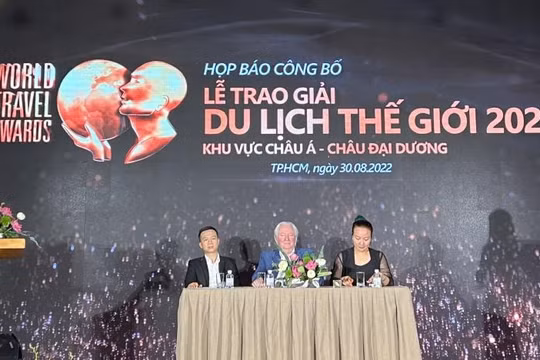 Giải thưởng Du lịch thế giới năm 2022 được tổ chức tại Việt Nam