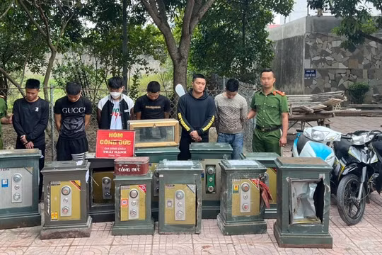 Bắt 6 đối tượng chuyên trộm két sắt tại các di tích tâm linh